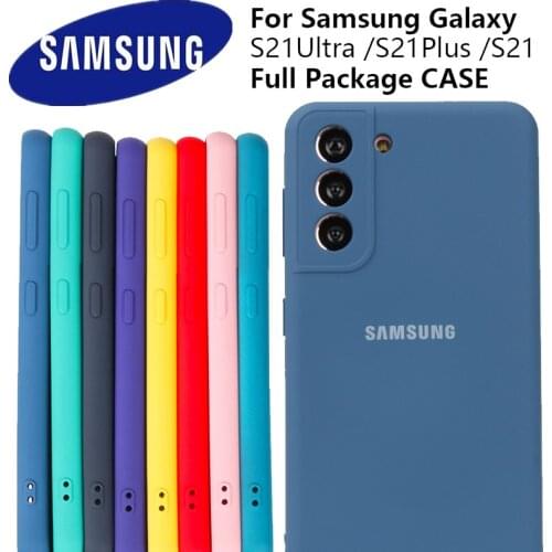 Liquid Silicone Phone Case For Samsung Galaxy S21 Plus Ultra TPU No Fingerprint Cover Soft-Touch Finish Back Protective