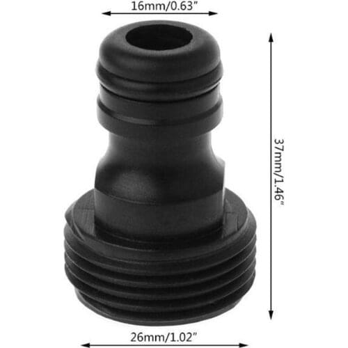 10PCS Threaded Tap Connector Hose Quick Connect NPT water USA European link Tap style 3/4" And Style nipples Male F4I8