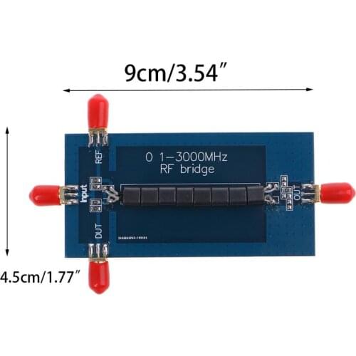 2021 New 0.1- 3000MHz RF SWR Reflection Bridge VHF VSWR Return Loss Antenna Analyzer