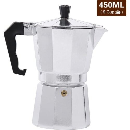 50-600ML Aluminium Percolator Coffee Maker Pot Aluminum Camping Pot Hiking Picnic Tourist Tableware Trip Cookware for Outdoor