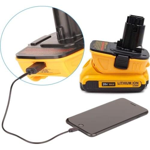 20V Battery Adapter DCA1820 for Dewalt 18V Tools Convert Dewalt 20V Lithium Battery for Dewalt 18V Battery DC9096 DE9098 DE9096