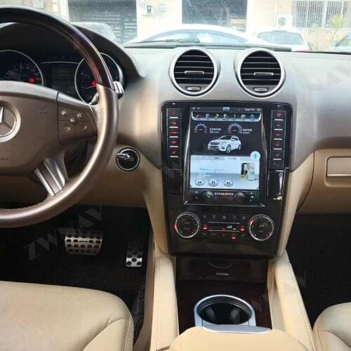 Android Vertical Tesla Car Multimedia Player GPS For Mercedes Benz ML W164 W300 ML350 ML450 ML500 GL X164 G320 GL350 GL450 GL500