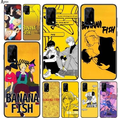Banana Fish Love for OPPO Realme V15 X5 X3 X50 X7 X2 C17 C11 C3 C2 7 7i 6 6S 6i 5 Narzo 20 Pro Black Phone Case