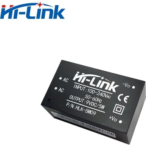 Free ship 20pcs*HLK-5M09 9V 560mA 5W output 85-264V In hilink power module supply ultrasmall power module