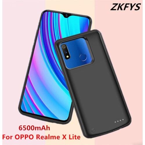 Battery Cases For OPPO Realme X Lite Portable Battery Charging Case Cover 6500mAh External Power Bank Battery Charger Cases