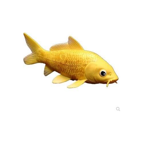 Ornamental fish of golden carp spiny fish, marine animal Horticultural Resin Angel Decoration home statues