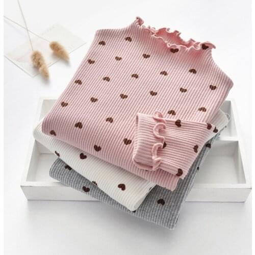 Childrens clothing girls bottoming shirt 2021ins hot spring new products fungus printing girls bottoming shirt