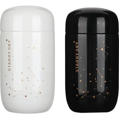 200ML Black White Starry Sky Travel Thermos Mini Cute Coffee Vacuum Flasks Thermos Tumbler Thermo Bottle Thermocup