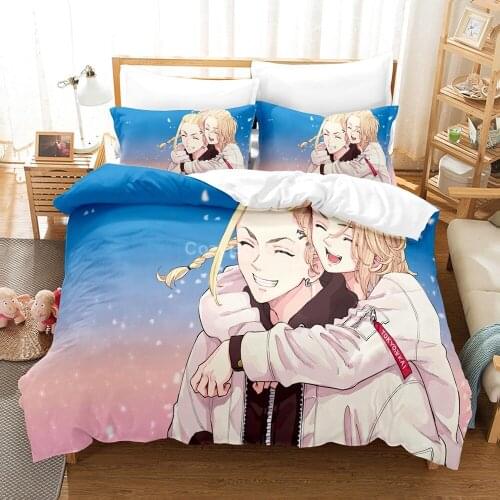 Kazutora Hanemiya Bedding Set Anime Modern 3d Duvet Cover Sets Comforter Bed Linen Twin Queen King Single Size Tokyo Avengers