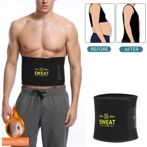 Men Waist Trainer Belly Shapers Abdominal Promote Sweat Body Shaper Slimming Belt Weight Loss Shapewear Trimmer Girdle Shapewear