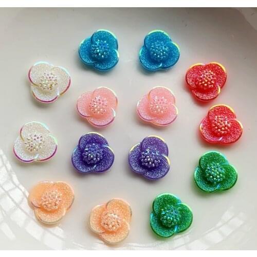 Beautiful floral AB color resin rhinestone DIY decorative accessories rhinestone applique nail art decorations 600PCS/lot