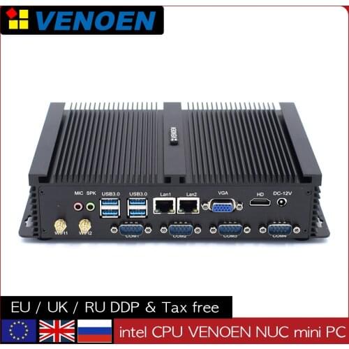 HYSTOU ITX Industrial Mini PC Core i5 3317U Intel Fanless Desktop Celeron 1037U Linux Alloy Case Dual LAN Windows XP Rugged PC