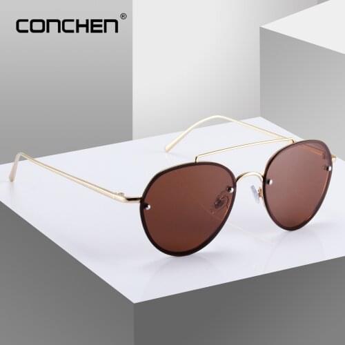 CONCHEN Pilot Men Driving Sun Glasses UV400 Alloy Frame Retro Driving Mens Sunglasses 2019 New Arrival