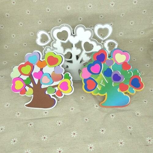 New heart-shaped Christmas tree, Christmas tree, tree metal cutting knife mold, scrapbook, photo album decoration crafts