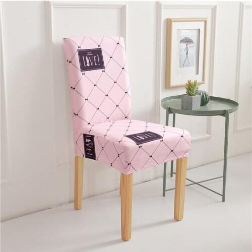 2021 New European Style Elastic Chair Cover Restaurant Printing Elastic Seat Cover Multifunctional Hotel Chair Cover
