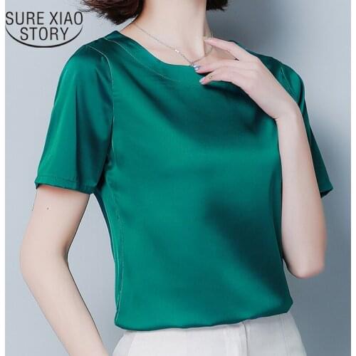 New Plus Size Tops Womens Tops and Blouses Womens Clothing Womens Summer Blouses Short Sleeve Chiffon Blouse Women Shirts 3743