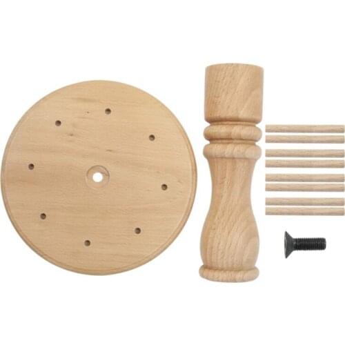 Beech Wood 8 Spool Thread Rack Holder Sewing Embroidery Quilting Stand Organizer Holder Accessories