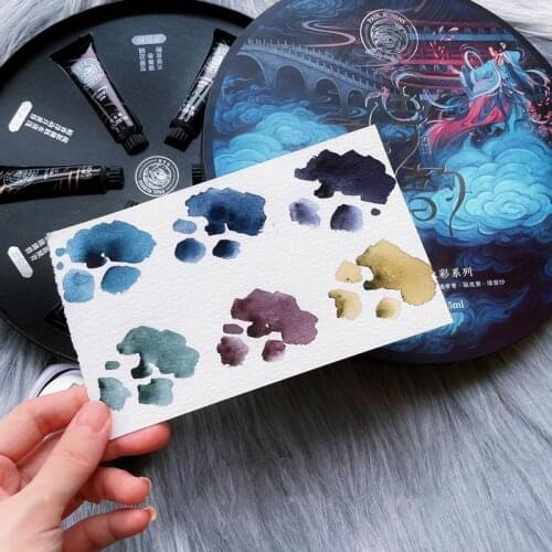 Paul Rubens Natural Mineral Color Watercolor Paint Tube 15ml Professional Special Precipitation Water Color Art Supplies