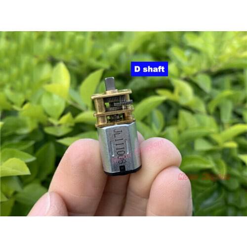 Brand new Mini N20 Full Metal Gear Motor DC 3V 5V 6V 16RPM-35RPM Slow Speed Engine 4.3mm short output shaft DIY Robot Car