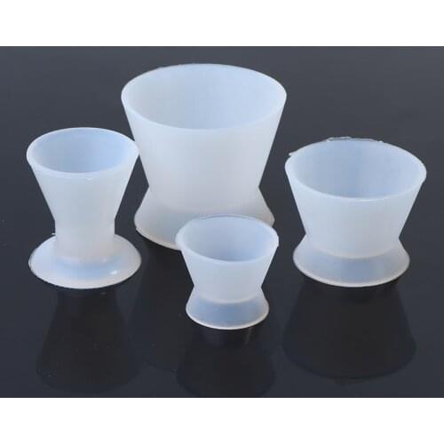 4pcs Dental Materials Silicone Mixing Bowl Use Teeth Whitening laboratory Tools Odontologia Dentistry
