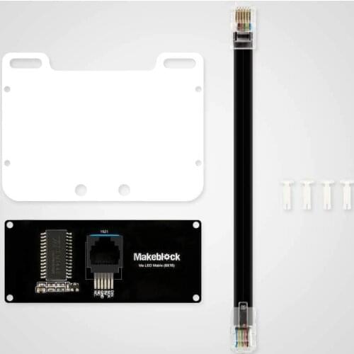 Makeblock Me LED Matrix 8×16 for mBot Robot Kit, Ideal Display Effect, Graphical Programing to Achieve Robots Emotion, Animation