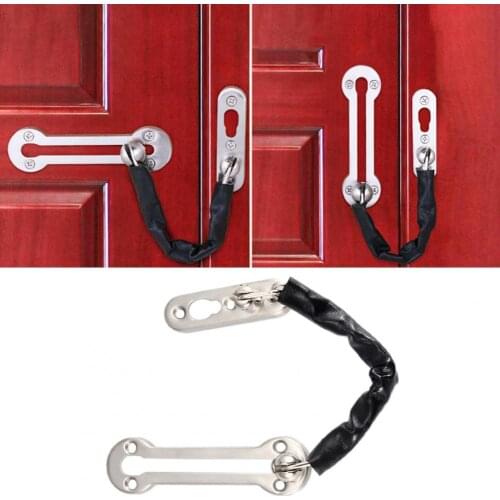 Anti-rust Safety Chain Anti-Theft Thicken Stainless Steel Polishing Bolt Safety Sliding Lock Chain Door Hardware Secondary Guard