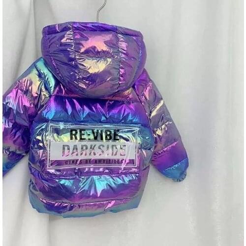 Winter Duck Down Silver Down Jacket For Girl Kids Teens Children Clothing Boys Clothes Snowsuit Outerwear Overcoat Snow Wear