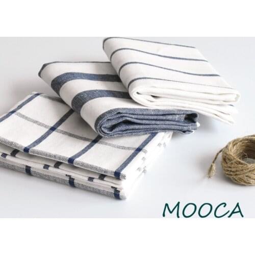 Blue and white striped kitchen napkin decorative cloth cotton kitchen towel 40x60cm 3pcs