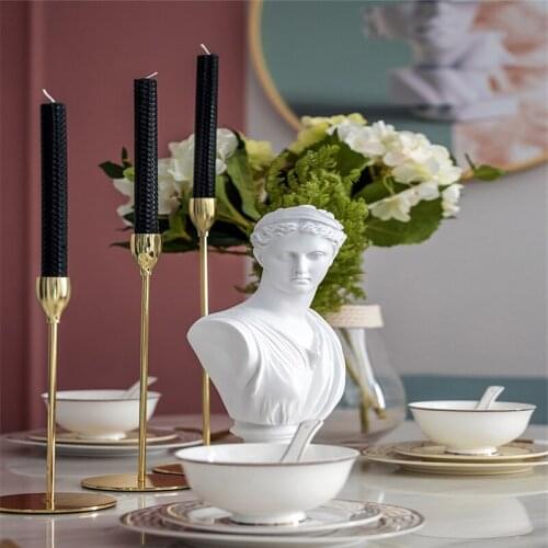 30Pcs European Metal Candle Holder Simple Candlestick Wedding Decoration Bar Party Living Room Decoration Holiday Gift