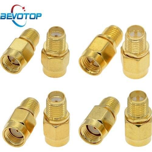 2 PCS/lot RF SMA / RP-SMA Male plug to Female jack For Raido Antenna SMA to SMA RF Coaxial Adapter Connector Converter