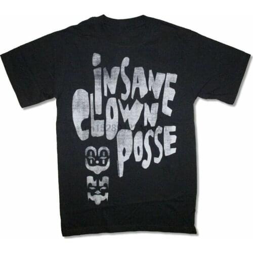 Insane Clown Posse ICP Logo Two Icons Masks Image Black T Shirt New Unisex Men Women Tee Shirt