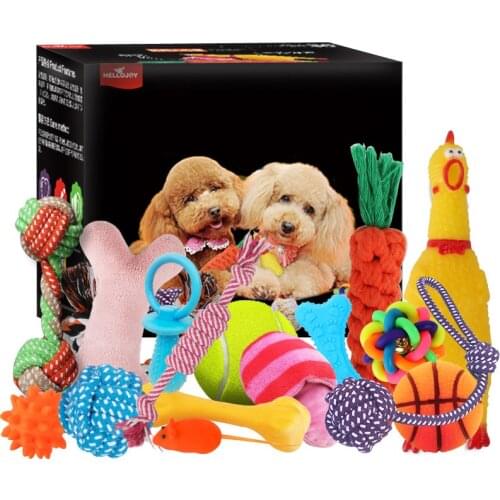 Puppy Dog Pet Chew Toys Gift Set Pet Rope Toys Durable Cotton Clean Teeth for Small To Medium Dogs Toy Cats Pet Supplies