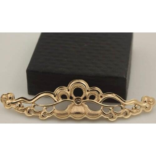 Long Filigree Flower Charms Loops Back Quality Silver Gold Color DIY Phoenix Coronet Wedding Jewelry Making Findings