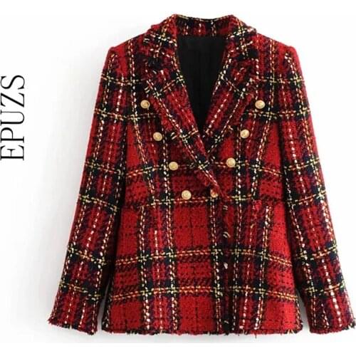 EPUZS Women's Tweed Blazers