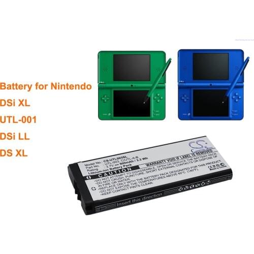 Cameron Sino 900mAh Battery C/UTL-A-BP, UTL-003 for Nintendo DS XL, DSi LL, DSi XL, UTL-001