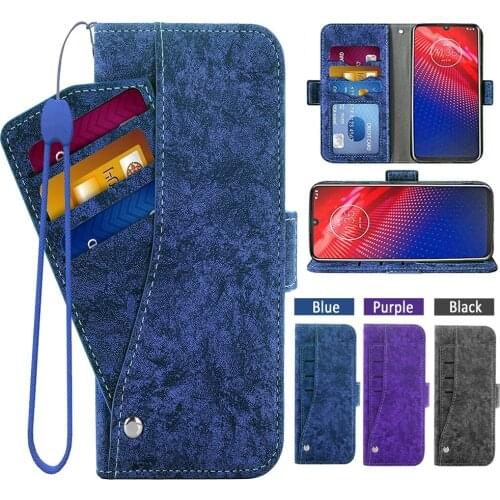 Magnetic Phone Case For Moto Z4 Z 4 Play MotoZ4 Force Motorola 4Z Motoz4cases MotoZ4Play Flip Leather Wallet Cover Card Holder