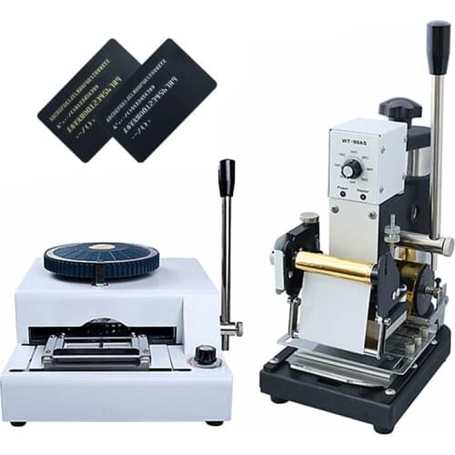 Pvc card embosser emboss number machine DIY coding machine letters numbers embossing coder Hot Stamping Machine for make Card