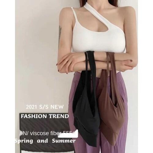 New Summer Camisole Women Top Tanks Ice Silk Underwear Cross Shoulder Strap Sexy Belt Bottom Vest White Onesice Corset Crop Top