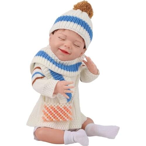 New 20 Inches Sleeping Eye-closed Baby Doll Reborn Toddle Gift Toy for Children