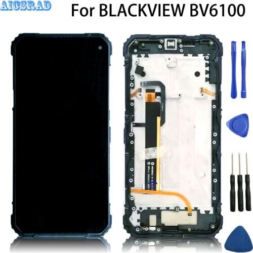Original Used For blackview bv6100 LCD Display Touch Screen Sensor Assembly 6.88 Inch Screen With Frame For BV 6100 + Tools