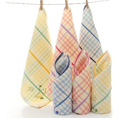 DelCaoFen 34*34 Microfiber Towel For Childrens Soft Comfortable Baby Nursery Hand Towels Small Cute Baby Things For Bathroom