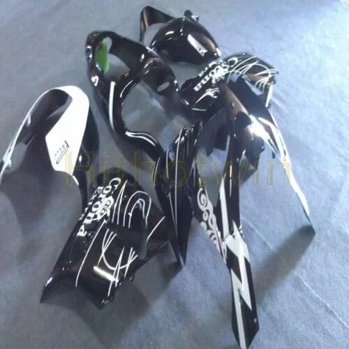 Custom motorcycle cowl for ZX-9R 2000 2001 ZX9R 00-01+Free bolts black ABS Fairings M2