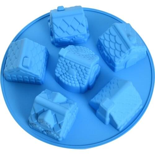 DIY Cake Impression House Style Silicone Molds Funny Decoration for Cakes Kitchen Accessories Chocolates Candy Baking Tools