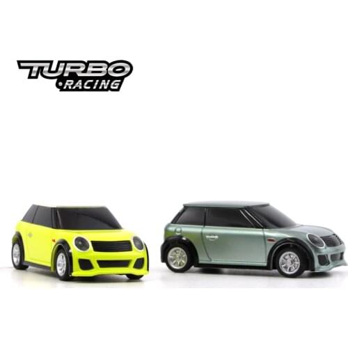 TURBO RACING 2.4G 2WD 1:76 Scale Remote Control Car Vehicle Built-In 75mah Battery with 2.4G Transmitter RTR Up To 30 Meters