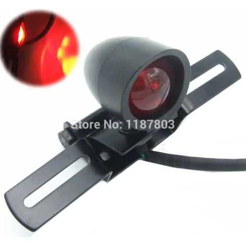 Universal Motorcycle Bullet Brake Stop Rear Tail Light Plate Mount Bracket Lamp For Honda Yamaha Kawasaki Suzuki Chopper