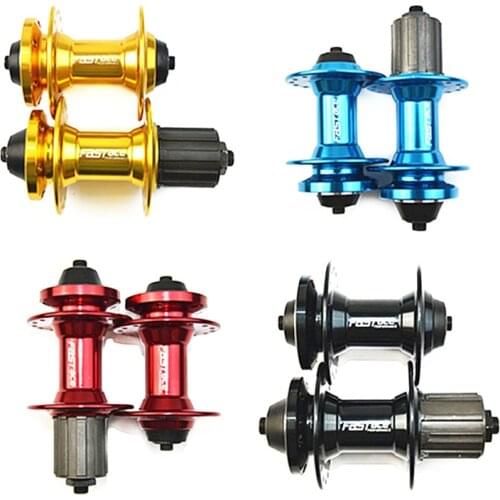 WEST BIKING 1 Pair Front and Rear Mountain Bike Hubs V Brake Disc Universal Hubs Cycling Loose Beads 32-hole Disc Hubs