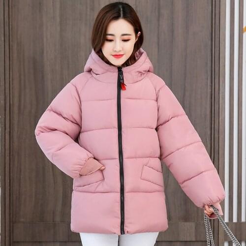 XL-8XL Womens Oversize itself Jacket 2020 New Winter Thick warm Cotton Coat Down Cotton Jacket Short Women Parkas Female 150kg
