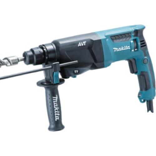 Japan Makita HR2611F Light Rotary Hammer AVT extremely low vibration Built-in work light Three Functions 800W 4,600ipm 1,200rpm