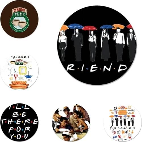 Central Perk Coffee friends tv show how you doin Badge Brooch Pin Accessories For Clothes Backpack Decoration gift