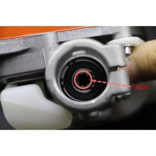 Tree Chainsaw Gearbox Gear Head 26mm Spline Pole Saw Tree Cutter Chainsaw Gearbox Gear Head Tool 7/9 Spline Hot